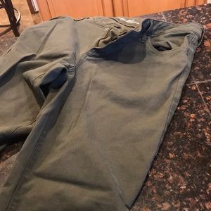Khaki green skinny pants